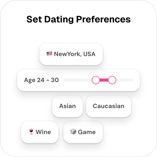 Set dating preferences